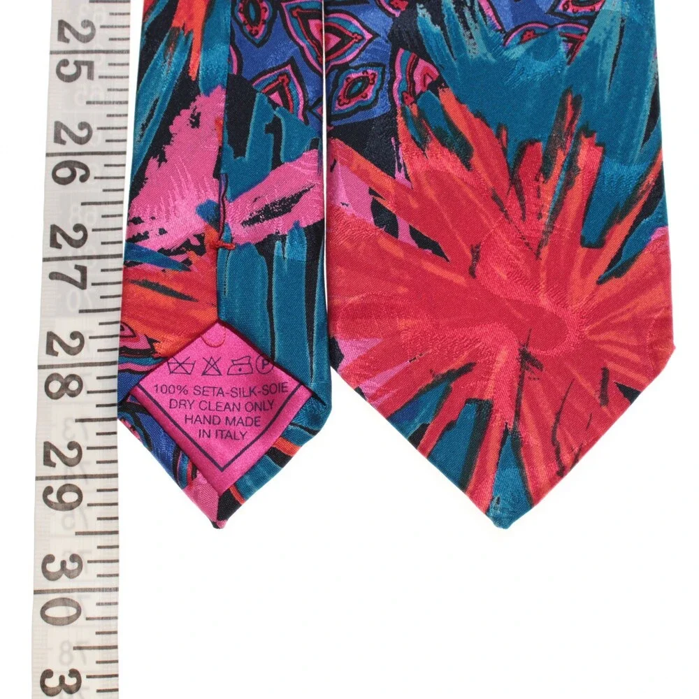 Italo Ferretti For Syd Jerome NWOT Neck Tie Abstract Print Silk Made in Italy